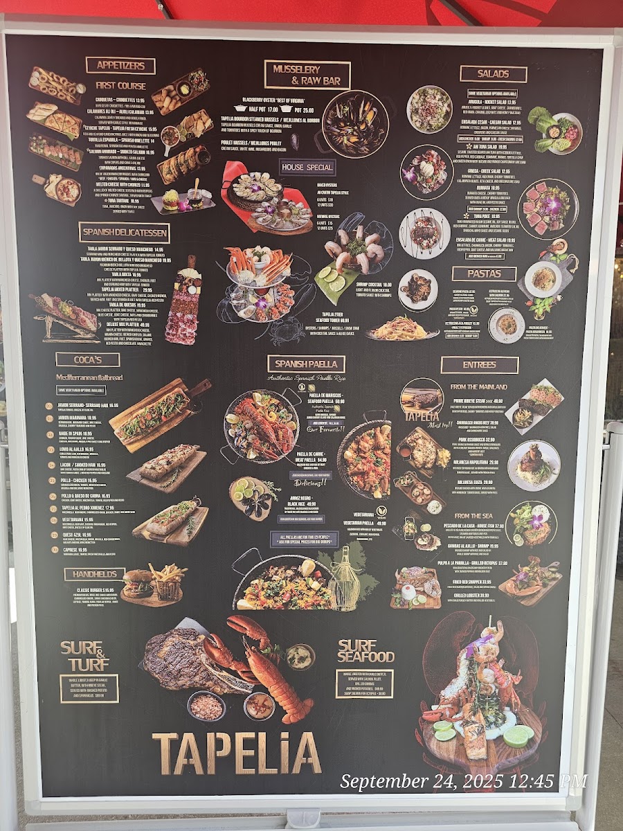 Tapelia Menu - Image 2